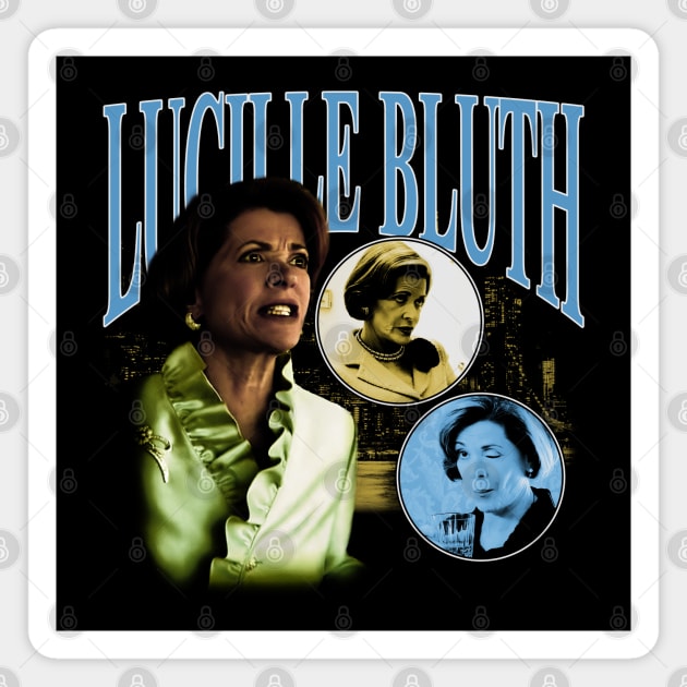 Lucille Bluth Bootleg // Vintage Collage Fan Art // Halftoned Magnet by Tv Moments